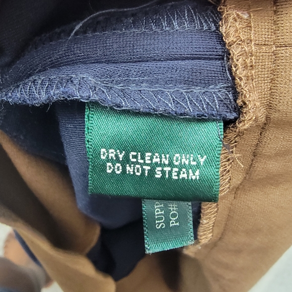 Lauren Ralph Lauren sheath Dress Color Block Stretch Long Sleeves sz 10 - Picture 10 of 10